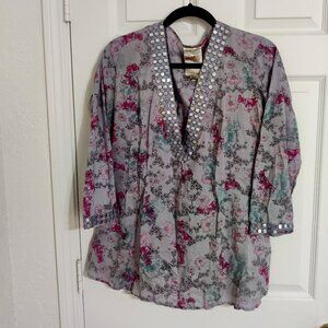 Grey Lightweight Tunic Top